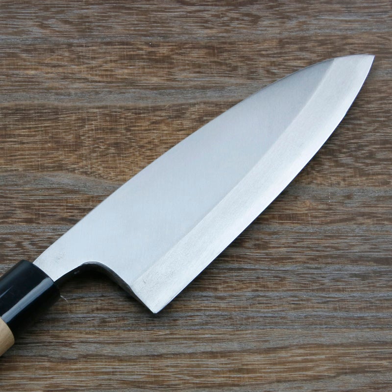 出刃包丁 片刃 180mm 銀三ステンレス 桜柄 一般家庭用 規格外品 刃
