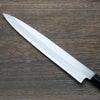 柳刃包丁 片刃 240mm 白紙2号 鋼付 左利き用 一般家庭向け 規格外品 刃先