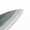出刃包丁 両刃 180mm 白紙1号 割込み 黒打ち仕上げ 高級品 規格外品 拡大
