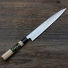 柳刃包丁 片刃 240mm 銀三ステンレス 桜柄 一般家庭用 規格外品 全体