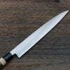 柳刃包丁 片刃 240mm 銀三ステンレス 桜柄 一般家庭用 規格外品 刃先