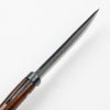 東周作 アウトドア用黒打剣ナタ 150mm 白紙鋼 オイルステイン仕上げ 本皮ケース付き 規格外品 峰