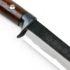 東周作 アウトドア用黒打剣ナタ 150mm 白紙鋼 オイルステイン仕上げ 本皮ケース付き 規格外品 拡大
