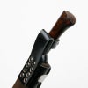東周作 アウトドア用黒打剣ナタ 150mm 白紙鋼 オイルステイン仕上げ 本皮ケース付き 規格外品 柄