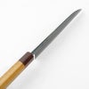 元兼 三徳包丁 165mm 両刃 青紙1号 割込み 黒打ち仕上げ 八角ケヤキ柄 土佐打ち刃物 極上品 峰