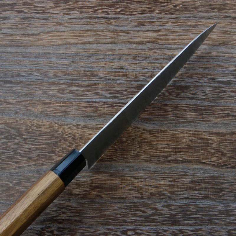 清兼 和牛刀 200mm 両刃 V金10号 三層鋼 槌目仕上げ 八角クルミ柄 峰