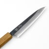 重勝 ペティナイフ 両刃 210mm 青紙2号 31層 ダマスカス模様 黒打ち仕上げ 焼き漆八角柄 刃
