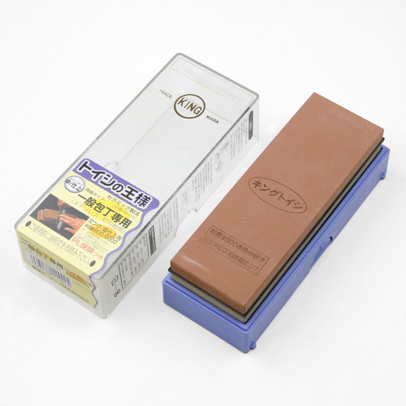 キング 砥石の王様 両面砥石 #800/#6000 PB-04 規格外品 全体