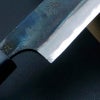 清兼 柳刃包丁 150mm 両刃 青紙スーパー 割込み 黒打ち仕上げ クルミ柄 規格外品 拡大