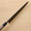 牛刀 240mm 両刃 青紙スーパー 割込み 黒打ち仕上げ クルミ柄 規格外品 峰