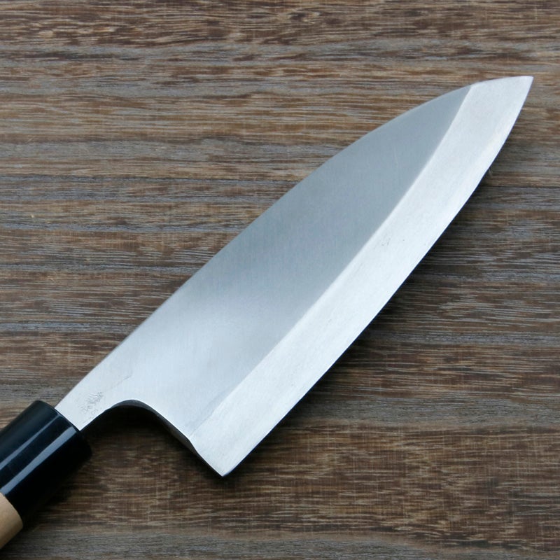 出刃包丁 片刃 165mm 銀三ステンレス 桜柄 一般家庭用 規格外品 刃