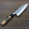 出刃包丁 片刃 150mm 銀三ステンレス 桜柄 一般家庭用 規格外品 全体